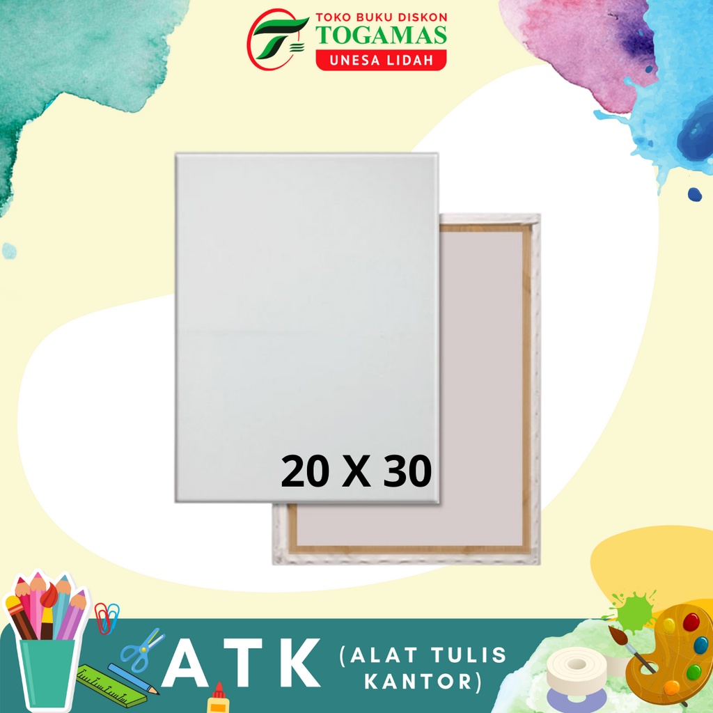 

KANVAS LUKIS 20X30 POLOS ATA / READY STOCK