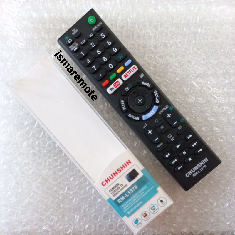 REMOTE REMOT TV SONY BRAVIA LED LCD 3D SMART TV NETFLIX YOUTUBE