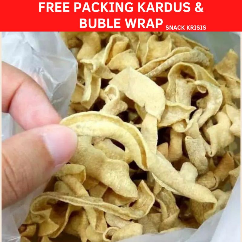 

100 Gr Keripik usus ayam tanpa tepung kripik keto diet FREE BUBLE WRAP
