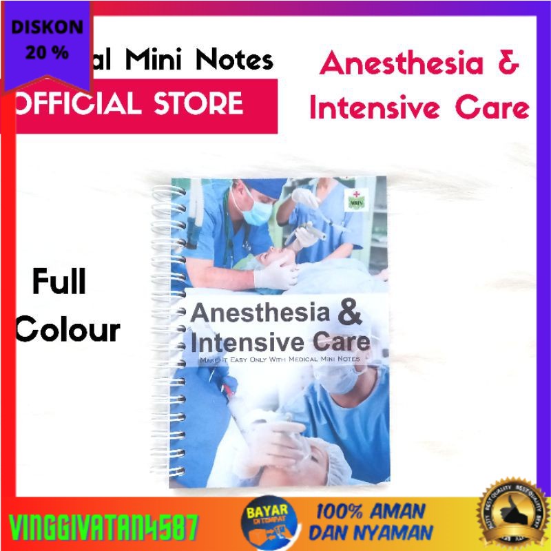 

⭐BISA COD⭐ Original ! Medical Mini Notes Anesthesia & Intensive Care | MMN Anestesi - ICU | Buku Saku Anestesi
