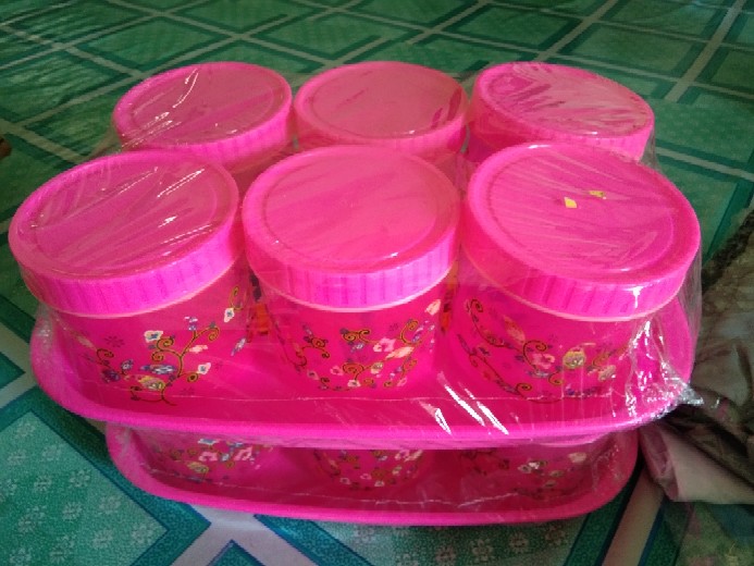 Bg04 Toples Calista Tonam Set 7 In 1 Wadah Kue Lebaran