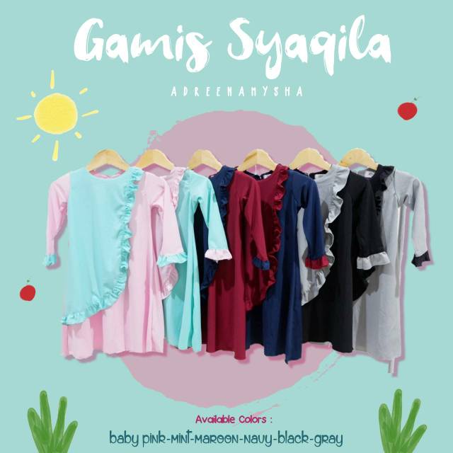 Gamis syaqila / gamis Bayi / Gamis anak