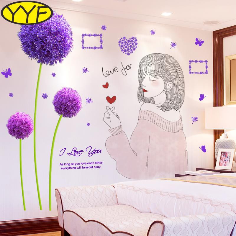  Stiker  kamar  tidur  bersih ruang artefak dekorasi asrama 
