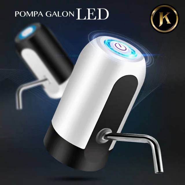 POMPA GALON ELEKTRIK Recharge LED [GRATIS BUBBLE] SIMPLE DIGUNAKAN