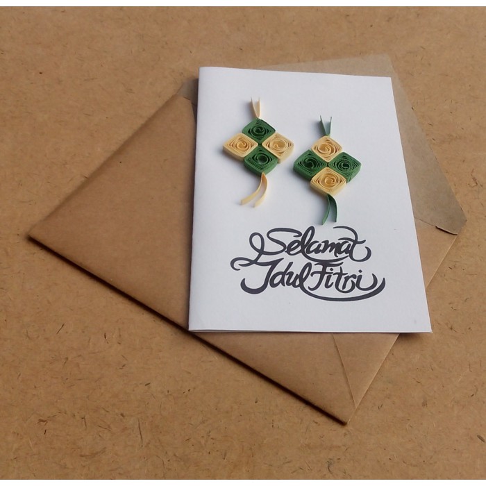 Quilling Card Kartu Ucapan Idul Fitri Lebaran Iii Shopee Indonesia