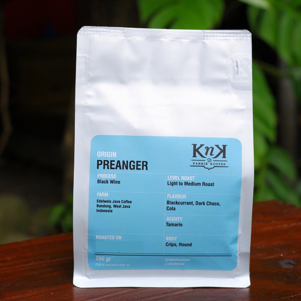 

Kopi Arabika Preanger Wine 200 Gram KNK Koffee