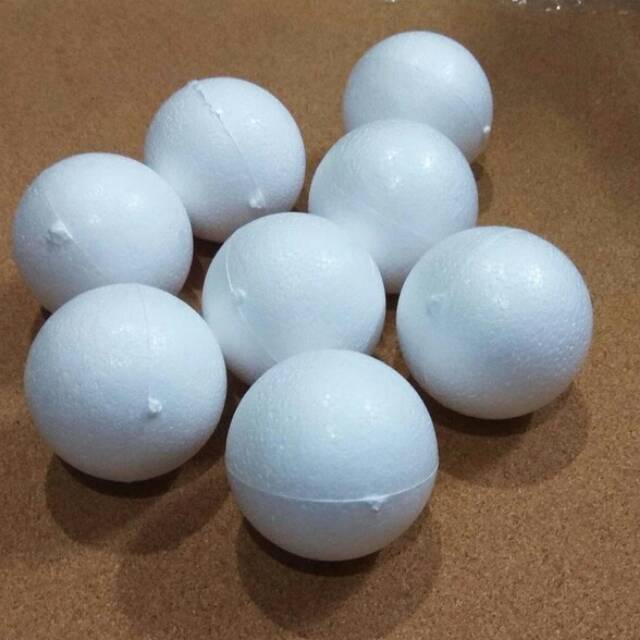 Gabus Bulat - Stereofoam Bulat - Bola Dekorasi ukuran 6cm