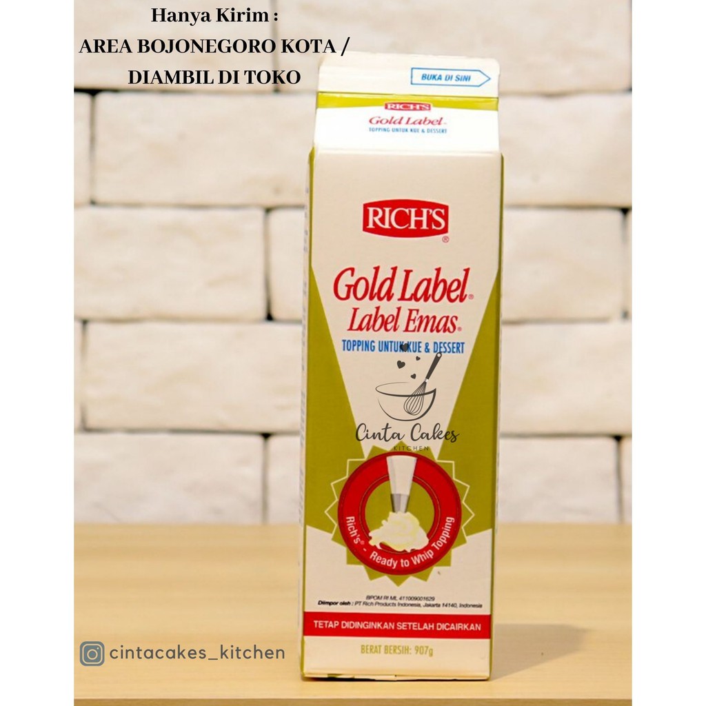 

Whipping Cream Rich Gold Label 907 Gr