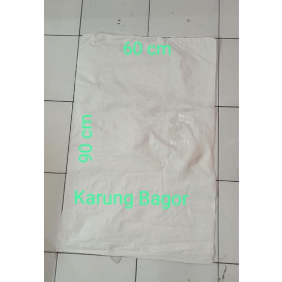 

1 Lbr|BS 60x90| KARUNG plastik bagor | PUTIH | Karung Packing online Tebal dan kuat