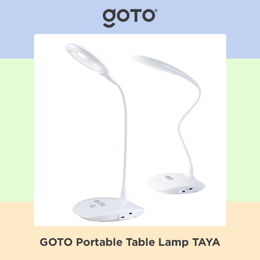 Goto Taya Table Lamp LED Lampu Meja Belajar Baca Fleksibel Recharge