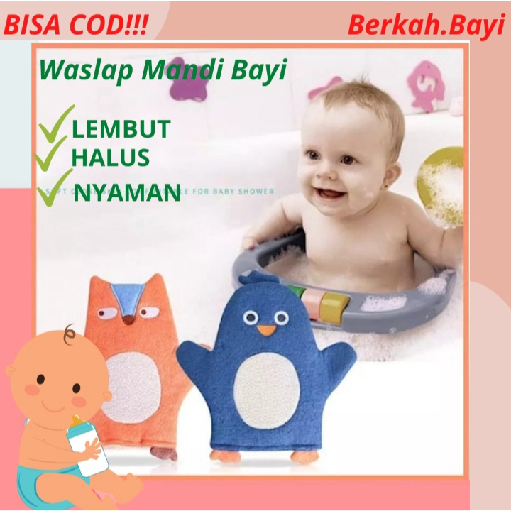 Washlap Mandi Anak Karakter Washlap Tangan Lembut Lucu Handuk Bayi Washlap Bayi