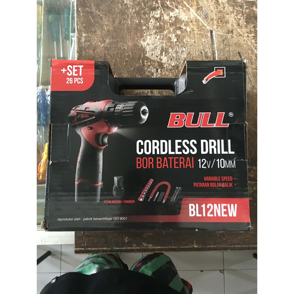 Bor Cordless Bull BL12NEW / Cordless Drill / Bor Baterai