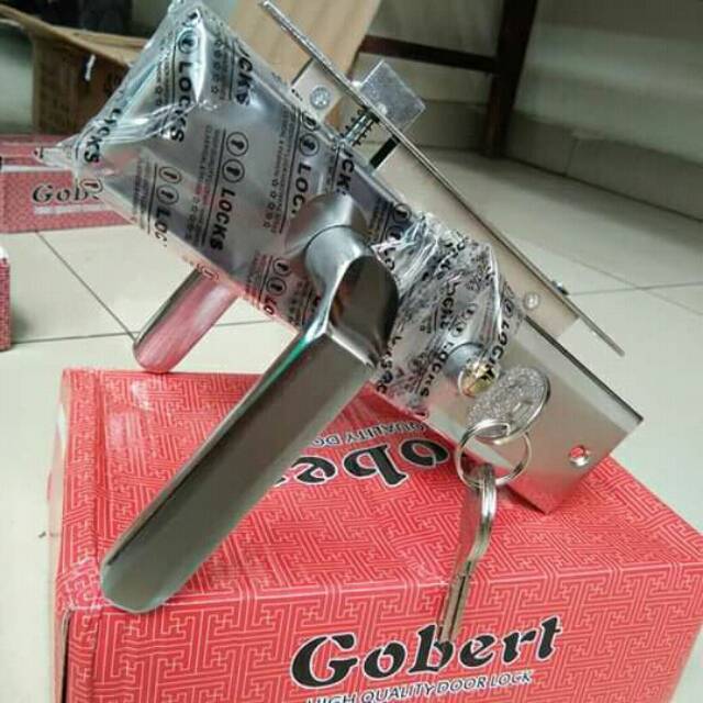 Kunci pintu ukuran Tanggung, handle pintu, gaggang pintu gobert