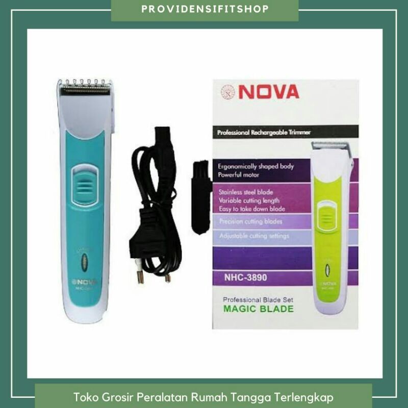 Cukuran Rambut Charge Nova NHC-3890/Hair trimer