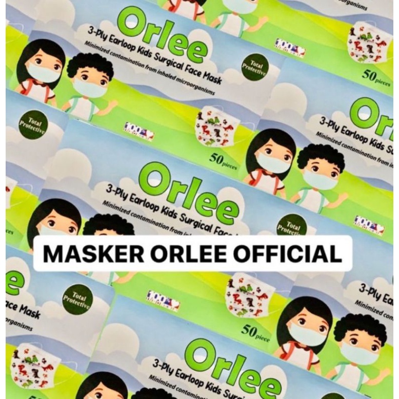 Masker Anak Earloop(Cantol) Orlee 3ply