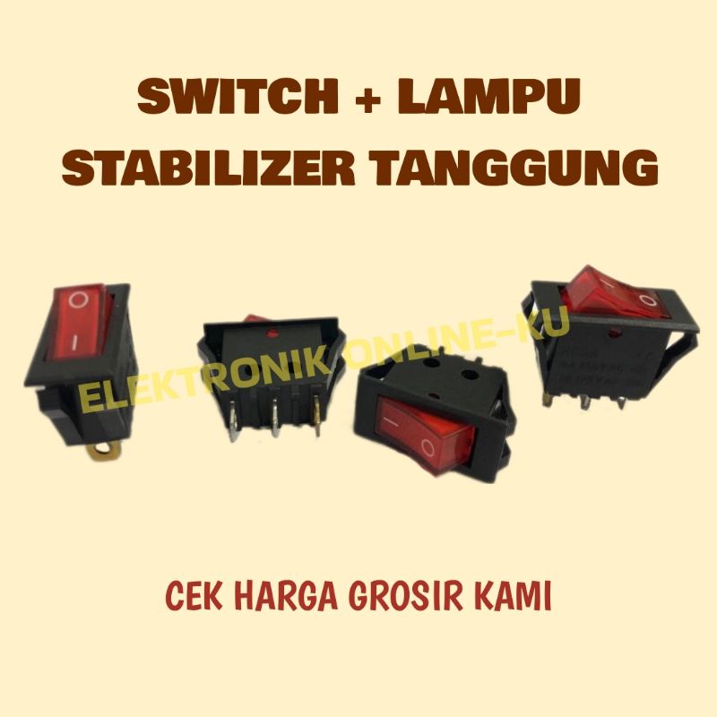 SWITCH + LAMPU 3PIN TANGGUNG