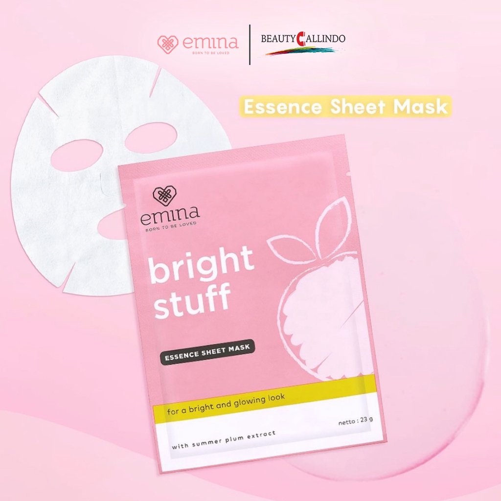 Emina Bright Stuff Essence Sheet Mask - Masker Wajah