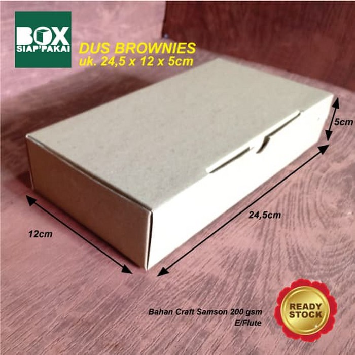 

Dijual Box/ Kardus/ Kotak Brownies uk .24.5 x 12 x 5 cm Limited