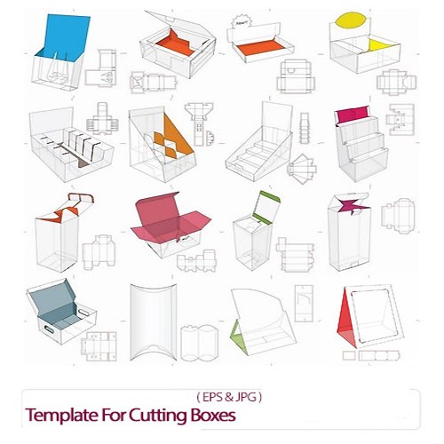 Template Desain pola kotak kemasan packaging wadah adobe illustrator coreldraw