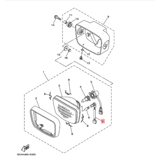 socket soket fitting fiting lampu senja rxking rx king scorpio original ygp 5bp-h4150-00