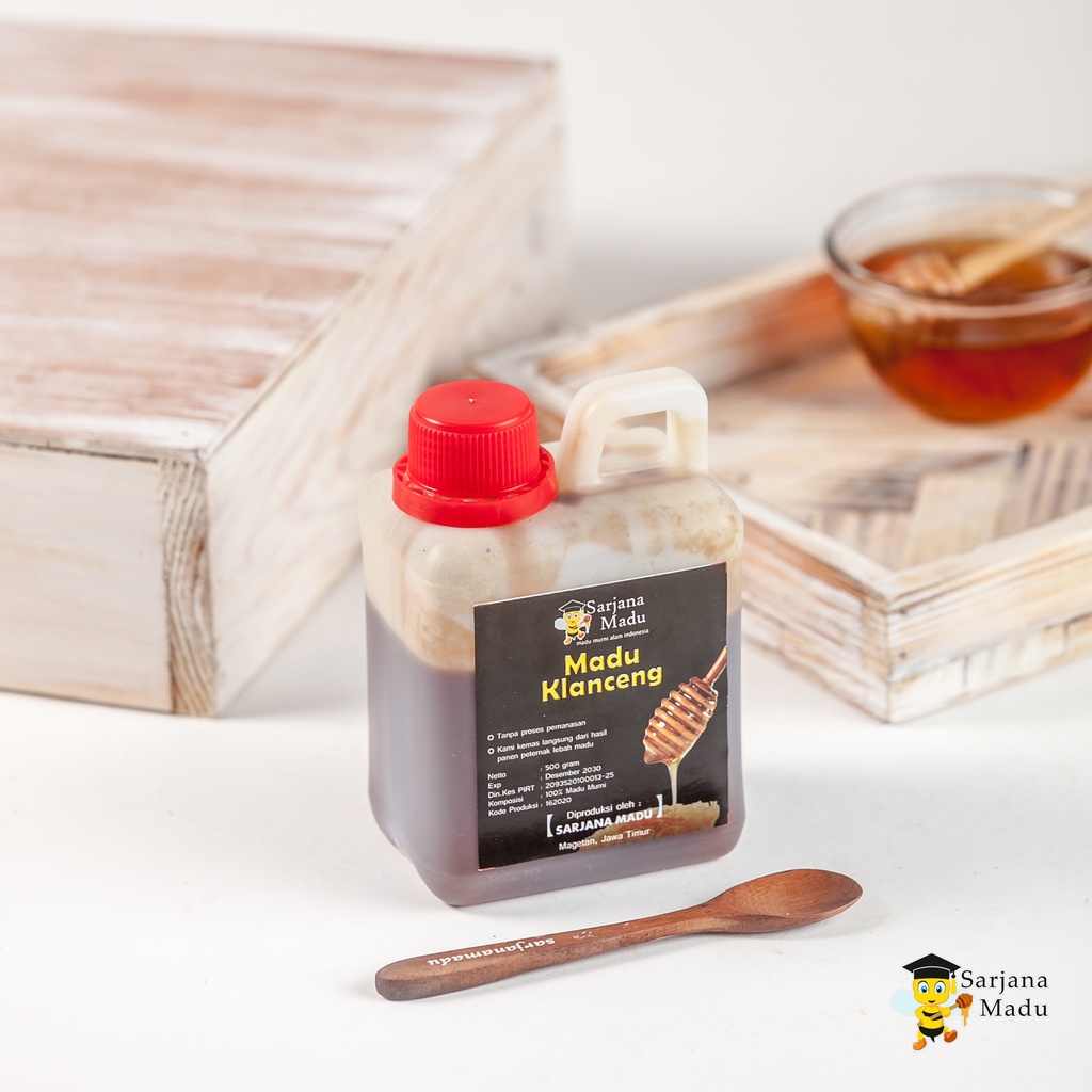 

Madu Klanceng murni Lebah Trigona 1/2 Kg - Madu Murni 100% Asli Sarjana Madu