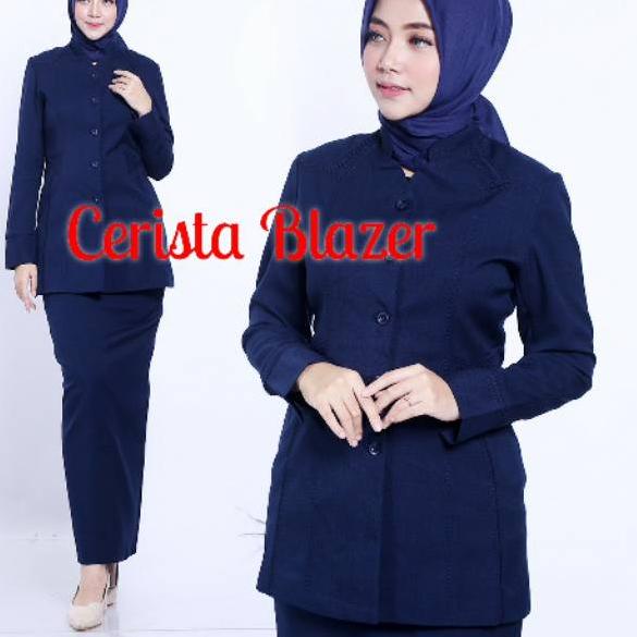 LANGSUNG KIRIM.. Seragam Guru Biru Dongker