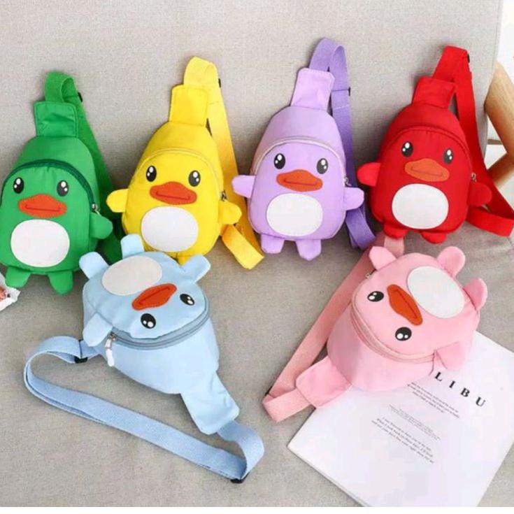↲ Tas Anak Strawberry Resleting Tas Slempang Anak Laki Perempuan Sling Bag Anak ㊙