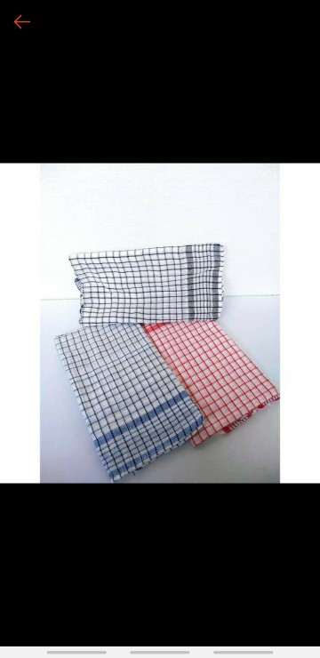 Serbet Kotak / Kain Lap / Serbet Dapur / Kain Serbet - Putih