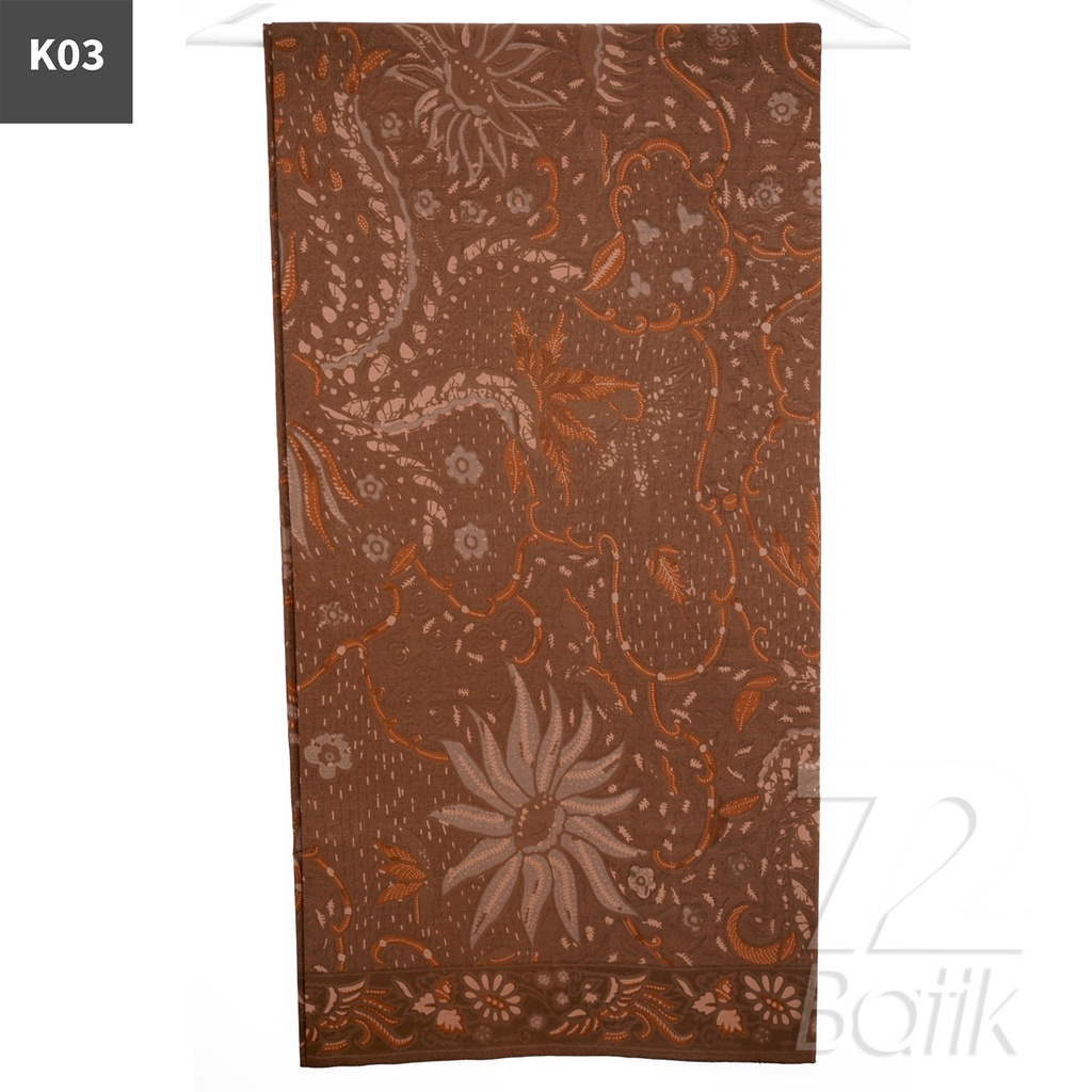 KAIN BATIK PREMIUM Bahan Katun Motif Phoenix Alam Warna Coklat 721881 Cap 72 Jarik Jarit Samping Kebat Panjang Batik Katun Modern Premium Bahan Seragam Batik Pernikahan Kantor Keluarga Murah Kamen Jadi Batik Bali Lembaran