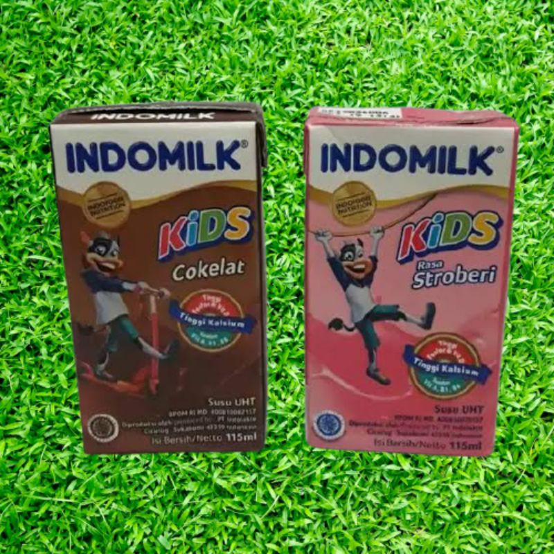 

Indomilk Susu Cair UHT Kids Strawberry / Cokelat / Vanilla 115ml (1Dus)