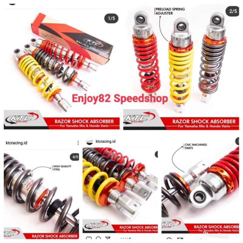 Shockbreaker Gazor ktc non clik uk 300 &amp; 325 mm all mio xeon Soul Gt beat scopy vario dll