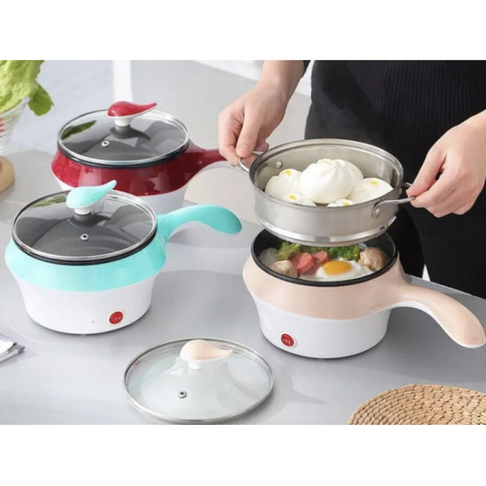 Multifunctional electric fry pan Panci Listrik lapisan keramik