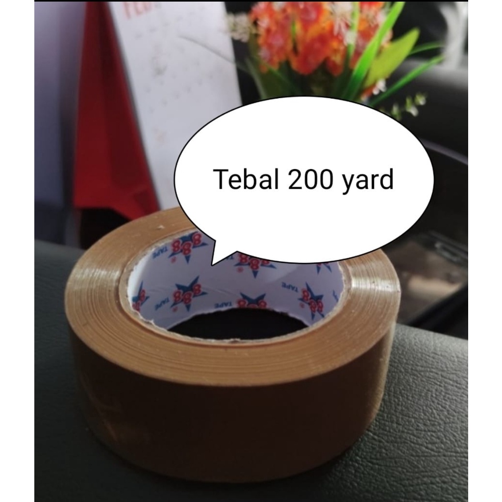 

LAKBAN COKLAT 200 YARD 45mm x 200 YARD
