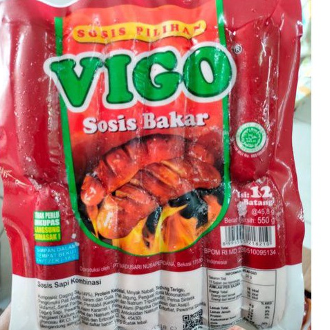 

Vigo Sosis Sapi Bakar 12s / 7s 500gr / sosis sapi frozen food