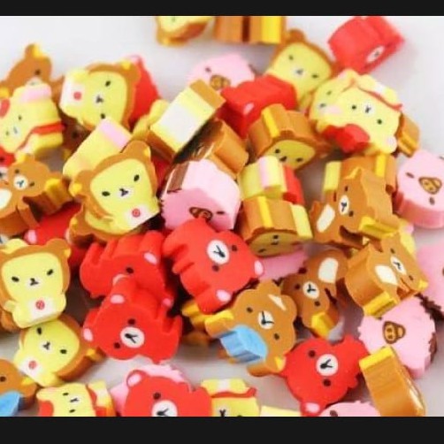 Penghapus Mini Karakter Lucu Unik 1 pack isi 50 pcs