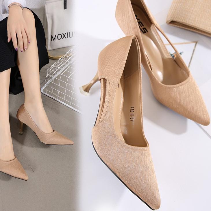 パ XES 882-H / Sepatu Wanita High Heels Basic Import  Recomend