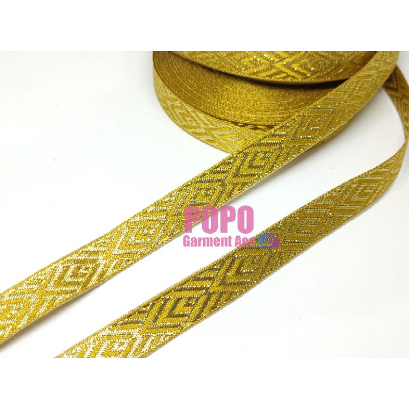 RENDA PITA / MT-03 UKURAN:1.2CM ( ISI:17YARD )