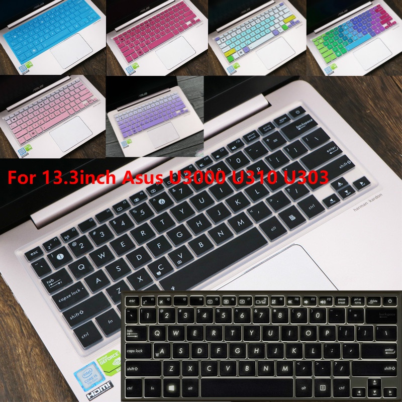 For 13.3inch Asus U3000 U310 U303 Soft Ultra-thin Silicone Laptop Keyboard Cover Protector