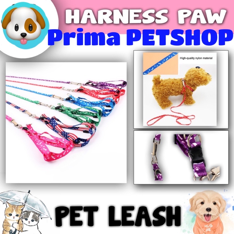 Tali Herness Kucing Anjing warna warni