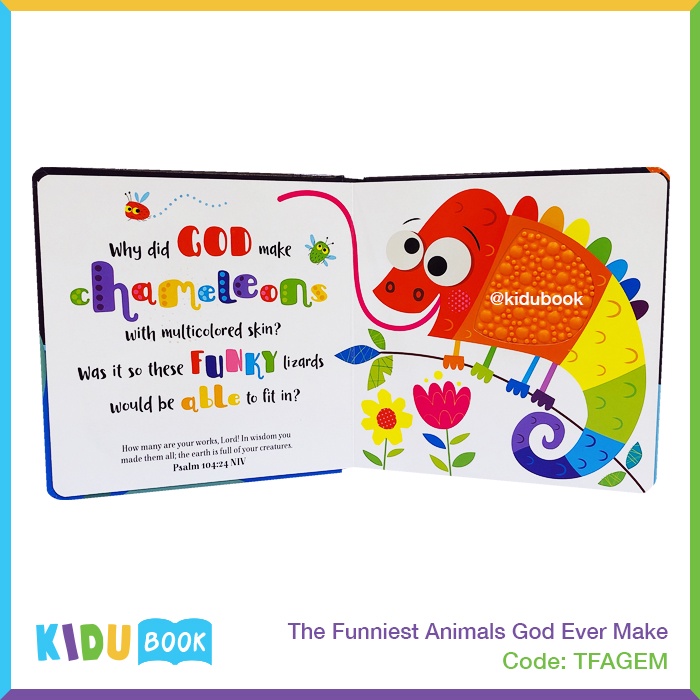 Buku Cerita Bayi dan Anak The Funniest Animals God Ever Make Kidu Toys