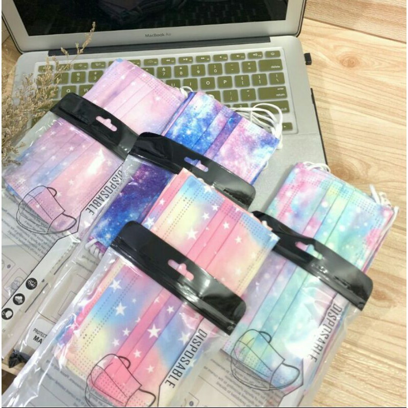 Masker 3 PLY motif branded (harga per pcs)