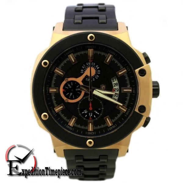 Jam Tangan Expedition E 6365 M Black Rose Gold