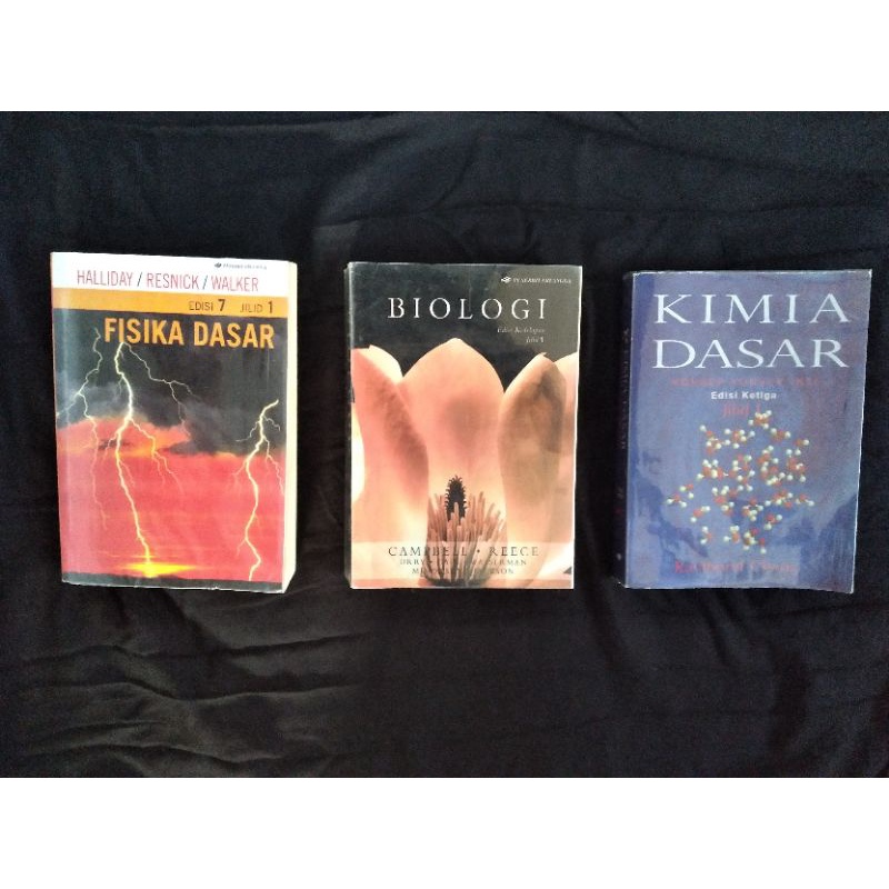 Preloved Book Fisika Dasar Halliday Biologi Campbell Kimia Dasar Raymond Chang