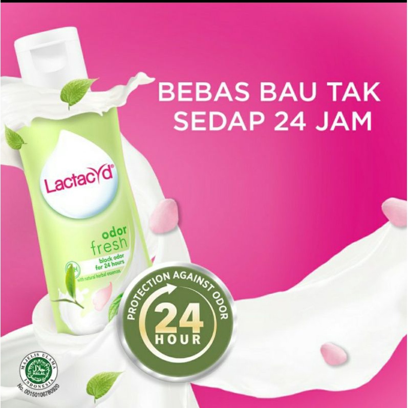 Lactacyd Odor Fresh 60mL-  Pembersih Kewanitaan untuk Bebas Bau Tak Sedap 24 Jam