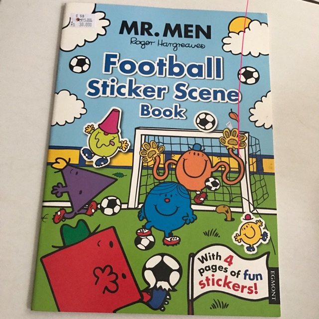 

Football sticker scene book