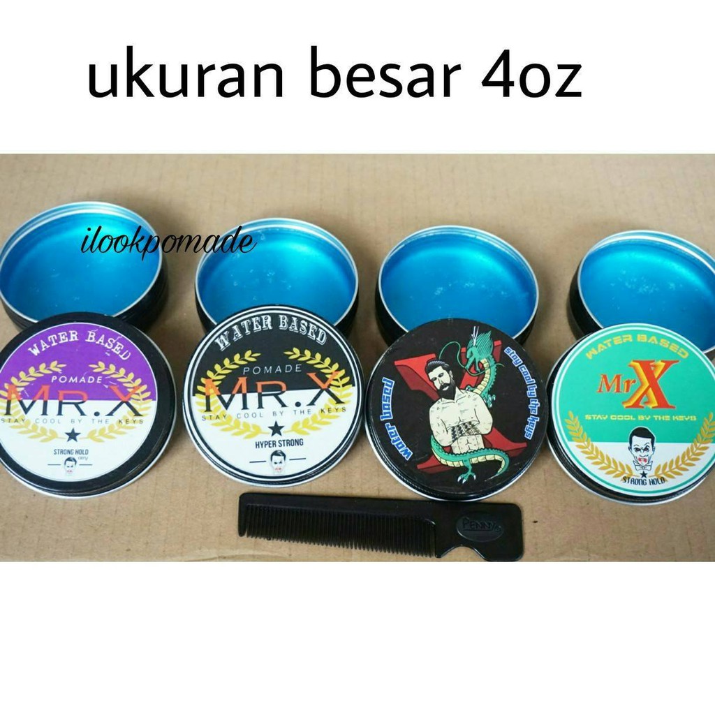 THE KEYS POMADE MR X HYPER STRONG HOLD 4OZ WATERBASED FREE SISIR SAKU