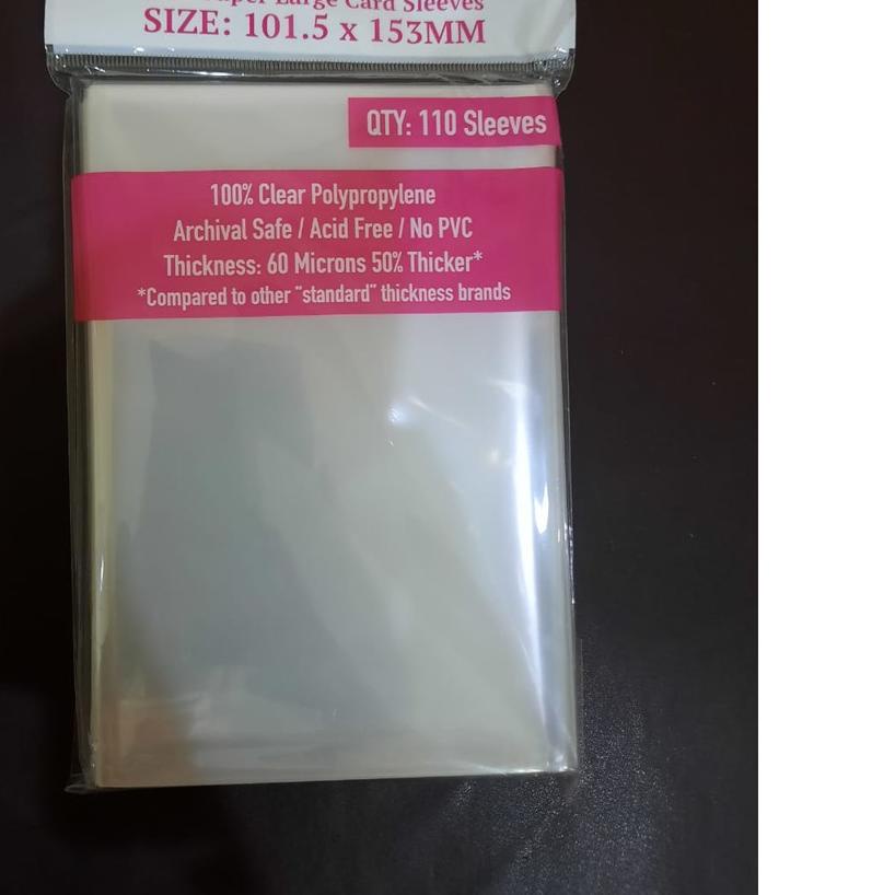 ♥ Sleeve Kings "XXL" Card Sleeves 101.5x153 mm -110 Pack, 60 Microns ✬