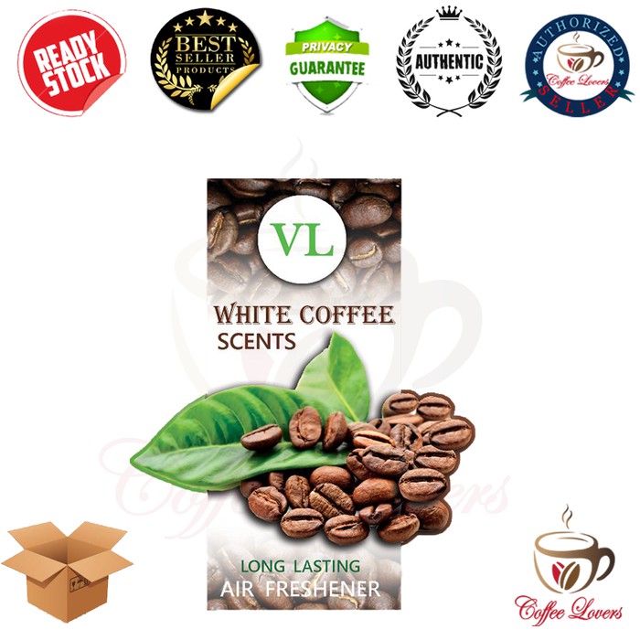 

VL SCENTS CAR FRESHNER PARFUM MOBIL AROMA WHITE COFFEE
