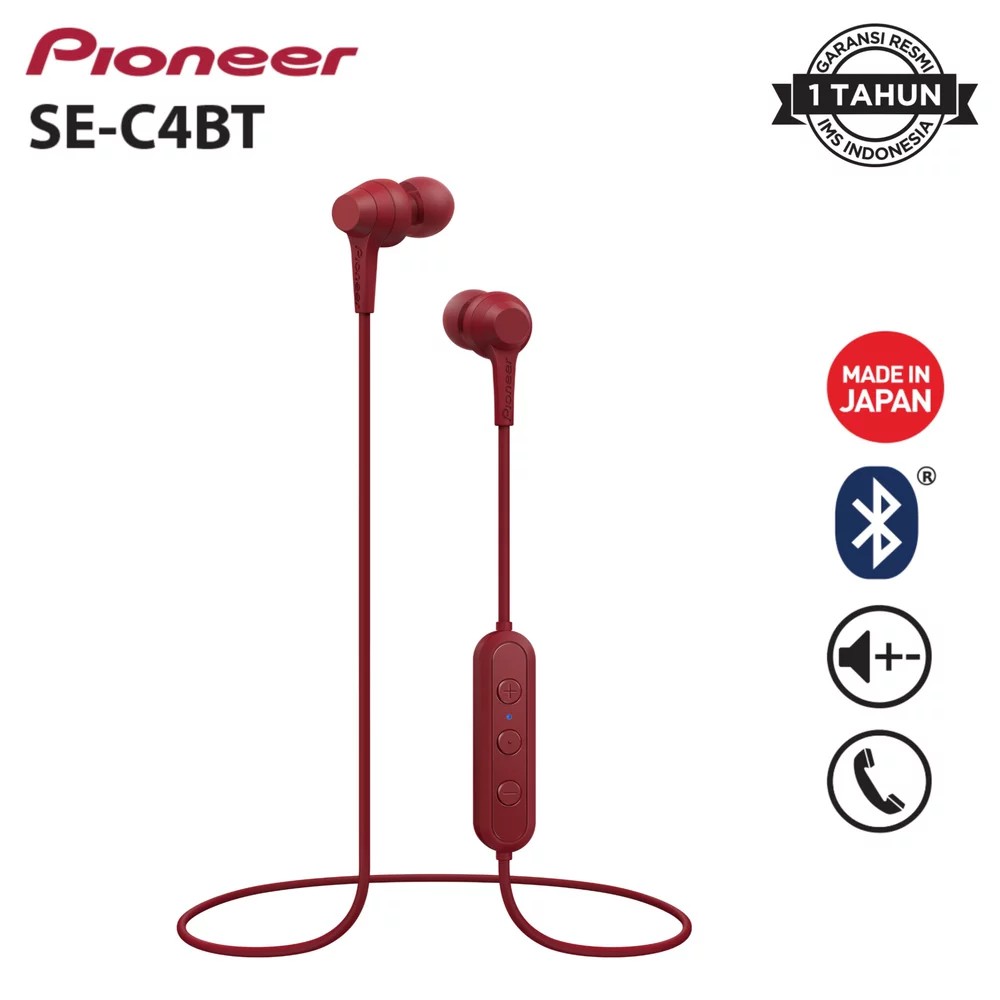 Pioneer Bluetooth Earphone Se C4bt Original Pioneer Headset Hijau Shopee Indonesia