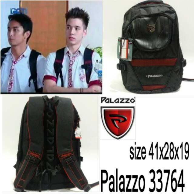 Tas palazzo backpack 33764 ransel sekolah tas boy &amp; reva ank jalanan (unisex)